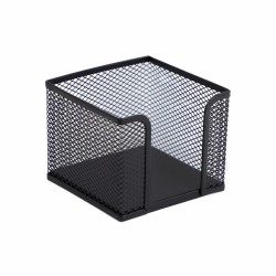 Suport pentru cub hartie, mesh, metal, negru