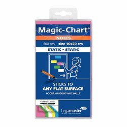Set notite colorate Legamaster, Magic-Chart, 500 file, 10x20 cm