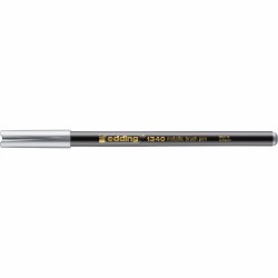 Marker Edding 1340 Metallic, varf tip pensula, 1-6 mm, argintiu