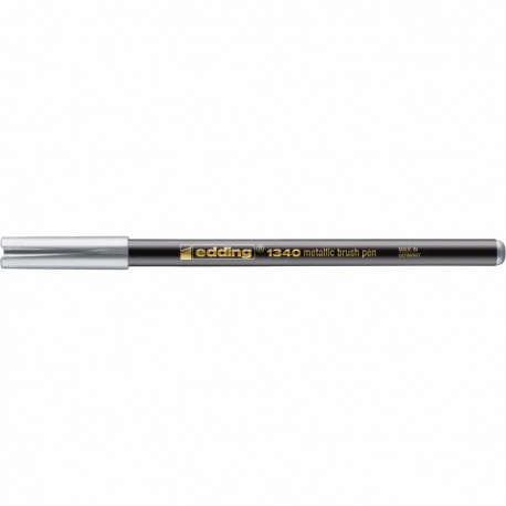 Marker Edding 1340 Metallic, varf tip pensula, 1-6 mm, argintiu