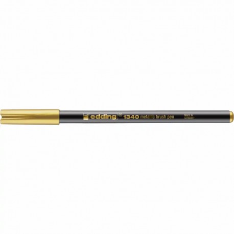 Marker Edding 1340 Metallic, varf tip pensula, 1-6 mm, auriu