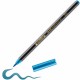Marker Edding 1340 Metallic, varf tip pensula, 1-6 mm, albastru metalic