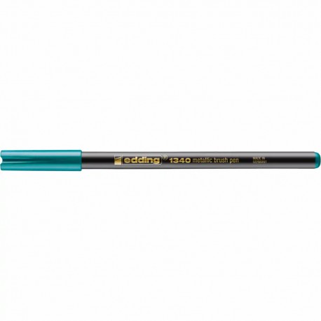 Marker Edding 1340 Metallic, varf tip pensula, 1-6 mm, verde metalic