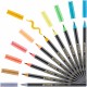 Set markere brush pen Edding 1340, 10 culori pastelate, varf flexibil, cerneala pe baza de apa