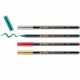 Marker Edding 1340 Metallic, set 4 culori metalice, varf tip pensula 1-6 mm