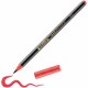 Marker Edding 1340 Glitter, varf tip pensula, 1-6 mm, rosu