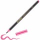 Marker Edding 1340 Glitter, varf tip pensula, 1-6 mm, roz glitter