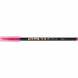 Marker Edding 1340 Glitter, varf tip pensula, 1-6 mm, roz glitter
