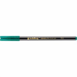Marker Edding 1340 Glitter, varf tip pensula, 1-6 mm, verde inchis glitter