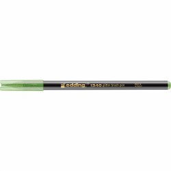 Marker Edding 1340 Glitter, varf tip pensula, 1-6 mm, verde deschis glitter