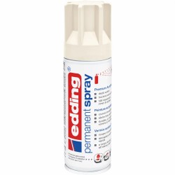 Spray vopsea acrilica Edding 5200, alb crema mat, uscare rapida, acoperire inalta, 200 ml