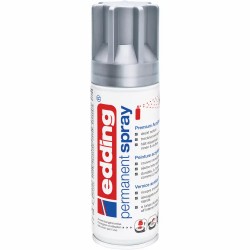 Spray vopsea acrilica Edding 5200, argintiu mat, uscare rapida, acoperire inalta, 200 ml