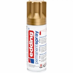 Spray vopsea acrilica Edding 5200, auriu mat, uscare rapida, acoperire inalta, 200 ml