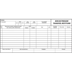 Bon de consum, 3/A4, 50 file 2 exemplare, 3 bucati/set