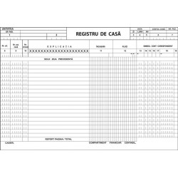 Registru de casa, A4, 50 file, 2 exemplare, 3 bucati/se