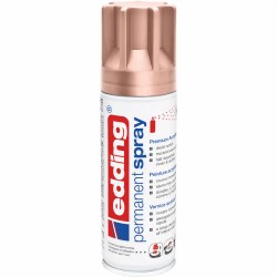 Spray vopsea acrilica Edding 5200, rose-gold mat, uscare rapida, acoperire inalta, 200 ml