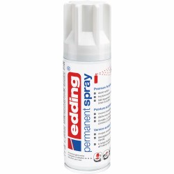 Spray vopsea acrilica Edding 5200, alb lucios, uscare rapida, acoperire inalta, 200 ml