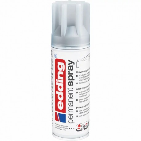 Spray vopsea acrilica Edding 5200, gri deschis, uscare rapida, acoperire inalta, 200 ml