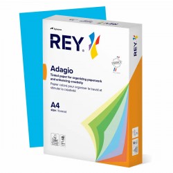 Hartie color REY Adagio, A4, 80g, 500 coli/top, albastru intens