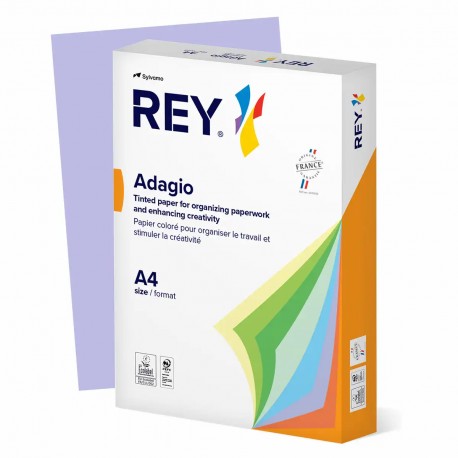 Hartie color REY Adagio, A4, 80g, 500 coli/top, lavanda