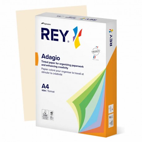 Hartie color REY Adagio, A4, 80g, 500 coli/top, ivoire
