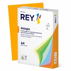 Hartie color REY Adagio, A4, 80g, 500 coli/top, portocaliu intens