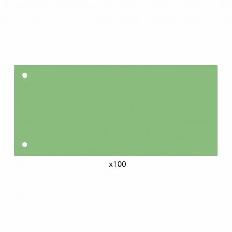 Separatoare, PP, 160 microni, 105x240 mm, verde, 100 bucati/set