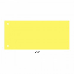 Separatoare, PP, 160 microni, 105x240 mm, galben, 100 bucati/set