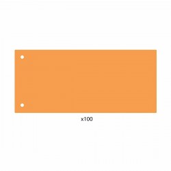 Separatoare, PP, 160 microni, 105x240 mm, portocaliu, 100 bucati/set