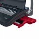 Masina de indosariat GBC CombBind CB15, manuala, cu spire din plastic, A4, 15/165 coli, negru-argintiu