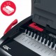 Masina de indosariat GBC CombBind CB15, manuala, cu spire din plastic, A4, 15/165 coli, negru-argintiu