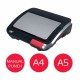 Masina de indosariat GBC CombBind CB20, manuala, cu spire din plastic, A4, 20/240 coli, negru-argintiu