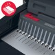 Masina de indosariat GBC CombBind CB25, manuala, cu spire de plastic, A4, 25/390 coli, negru-argintiu