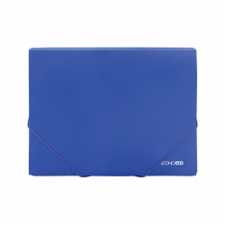 Mapa cu elastic A4, PP, 500 microni, albastru