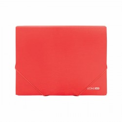 Mapa cu elastic A4, PP, 500 microni, rosu