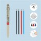 Set 4 rezerve de pix cu gel Legami, diverse culori