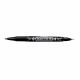 Marker permanent cu doua capete Zebra, Mckie Care, 0.5 mm/1 mm, negru