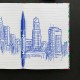 Marker permanent cu doua capete Zebra, Mckie Care, 0.5 mm/1 mm, albastru