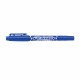 Marker permanent cu doua capete Zebra, Mckie Care, 0.5 mm/1 mm, albastru