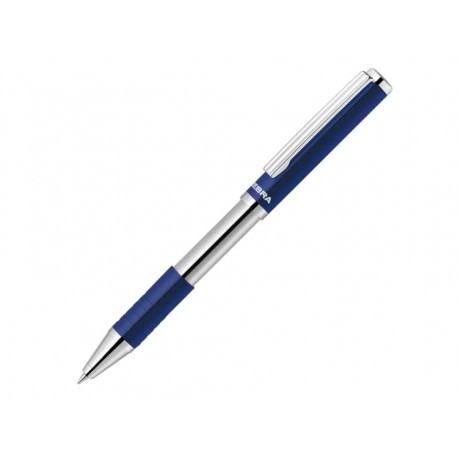 Pix cu mecanism telescopic Zebra, SL-F1, 0.7 mm, corp albastru