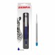 Pix cu mecanism Zebra, 901, 0.7 mm, corp albastru, scriere albastra