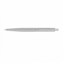 Pix cu mecanism Zebra, 901, 0.7 mm, corp argintiu, scriere albastra