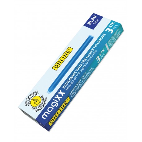 Set 3 rezerve cerneala termosensibila Online magiXX, albastru