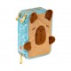 Penar triplu Astra Fluffy Capy AC31, 3 compartimente, echipat