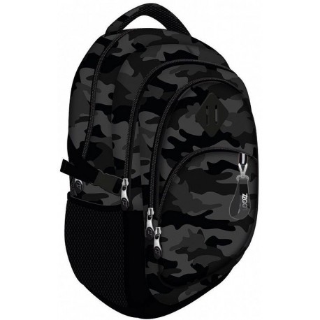 Ghiozdan Loozz Premium Moro, 2 compartimente, negru