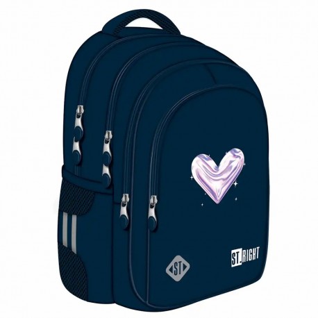 Ghiozdan Majewski ST Right, BP58, Moonlight Heart, 16 inch, 4 compartimente
