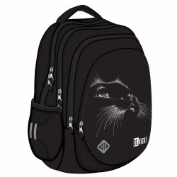 Ghiozdan Majewski ST Right, BP06, Black Cat, 4 compartimente