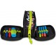 Penar oval Mitama, 3 compartimente echipat, design galben cu negru