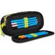 Penar oval Mitama, 3 compartimente echipat, design galben cu negru