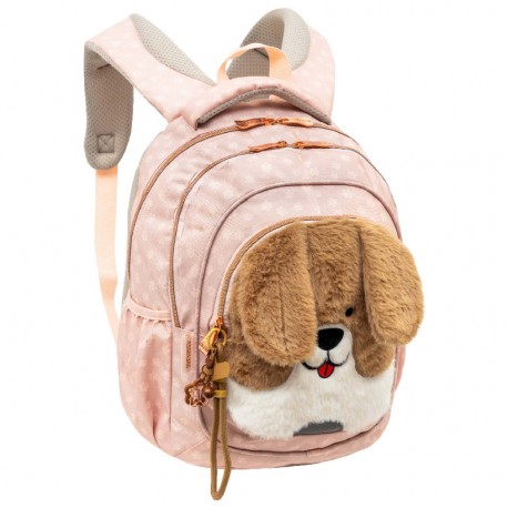 Ghiozdan Astra Fluffy Puppy AB330, 3 compartimente, 39 x 28 x 15 cm